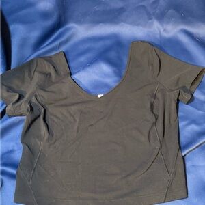 Lululemon Athletica Black Yoga Top Size 12 NWOT